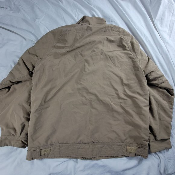 Woolrich Mens Large Tan Jacket Winter Warm Outdoors Casual Long Sleeve - Picture 2 of 10